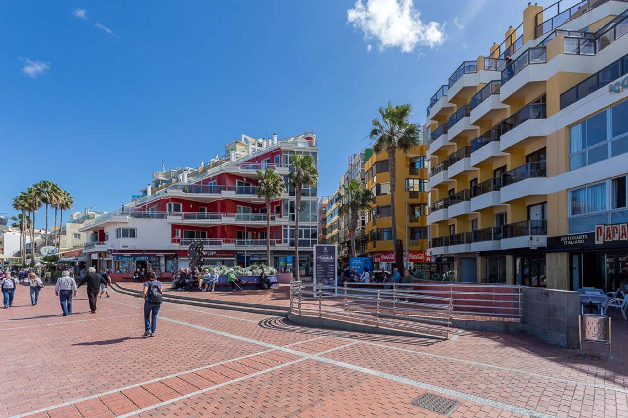 Estudio Con Balcon Playa Las Canteras Лас Палмас де Гран Канария Екстериор снимка